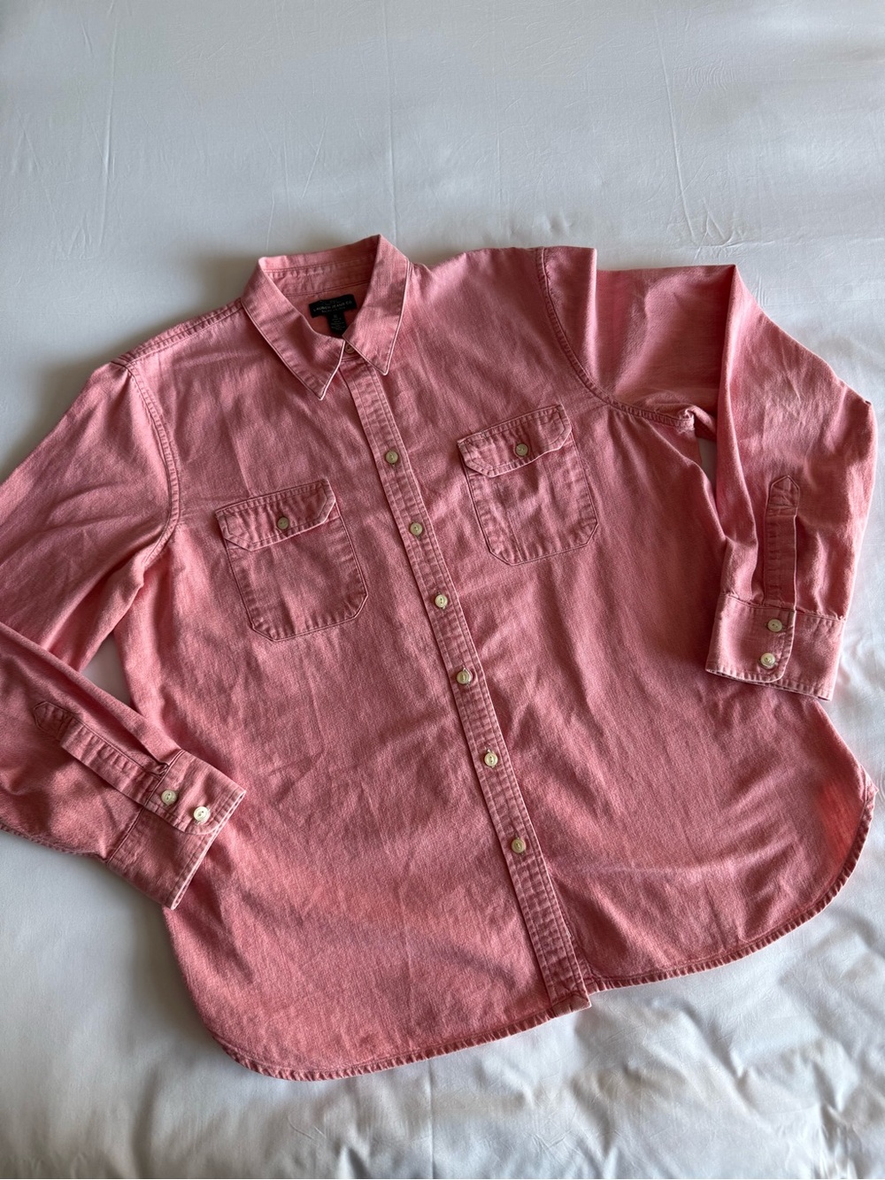 Ralph Lauren Coral Pink Cotton Button-Down Shirt